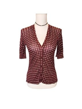 Ann Taylor Loft Floral Print Button Down Cardigan Sweater Size XS